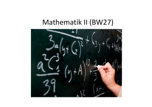 Mathematik II (BW27)