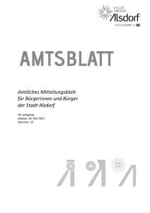 Amtliches Mitteilungsblatt - Amtsblatt Nr. 15 vom 18