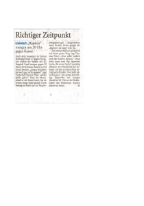 .Richtiger Zeitpunkt