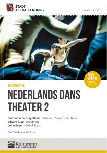 nederlands dans theater 2 - Stadttheater Aschaffenburg