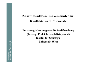 Zusammenleben im Gemeindebau: Konflikte