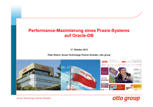 Performance-Maximierung eines Praxis-Systems auf Oracle-DB