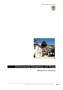 Dorferneuerung Zwingenberg und Rodau