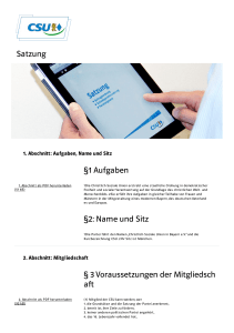 Satzung - CSU Neumarkt