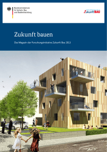 Zukunft bauen - Bundesinstitut für Bau-, Stadt