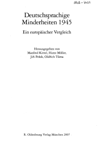 Deutschsprachige Minderheiten 1945