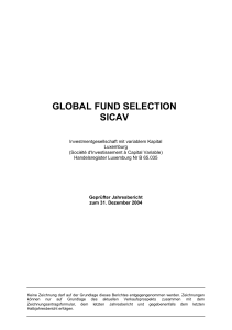 GLOBAL FUND SELECTION SICAV