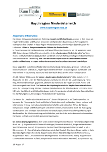 09 Haydnregion Niederösterreich Konzept mit Orten