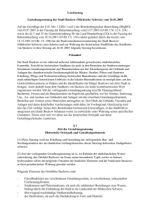 Lesefassung Gestaltungssatzung der Stadt Buckow (Märkische