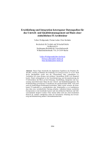 Erschließung und Integration heterogener