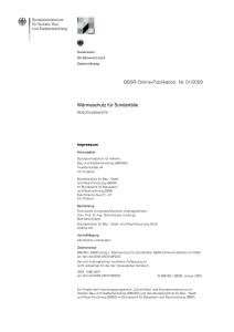 BBSR-Online-Publikation, Nr. 01/2009