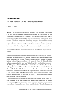 Ethnosexismus - movements Journal