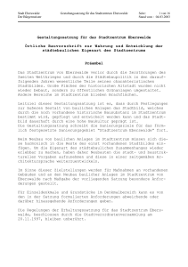 Gestaltungssatzung f&uuml;r das Stadtzentrum