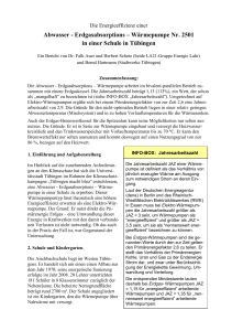Abwasser - Erdgasabsorptions &ndash; W&auml;rmepumpe Nr. 2501 in einer