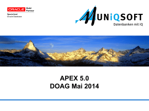 APEX 5.0 DOAG Mai 2014