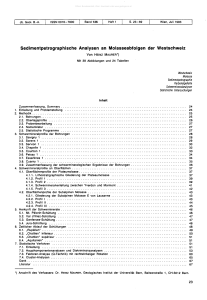 Sedimentpetrographische Analysen an Molasseabfolgen