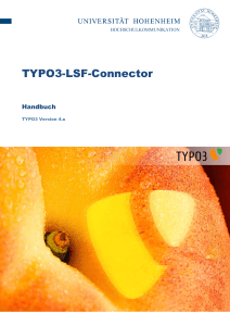 TYPO3-LSF-Connector - Universität Hohenheim