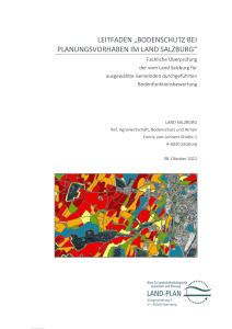 Evaluierung "Leitfaden Bodenschutz bei