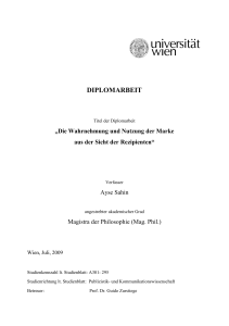 diplomarbeit