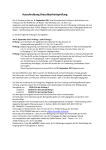 Ausschreibung Brauchbarkeitspr&uuml;fung