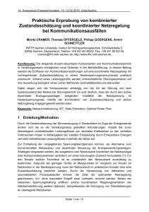 Praktische Erprobung von kombinierter