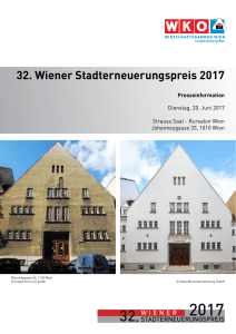 32. Wiener Stadterneuerungspreis 2017