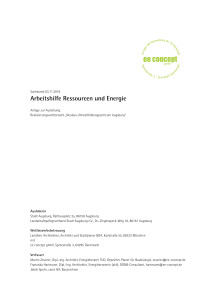 Arbeitshilfe Ressourcen und Energie
