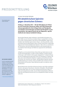 pressemitteilung - Celenus Fachklinik Freiburg