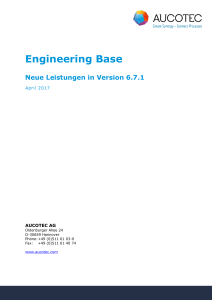 Engineering Base Neue Leistungen in Version 6.7.1