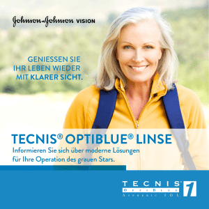 TECNIS® OpTIbluE® lINSE - Patienteninfo