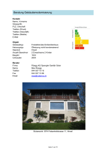 Kosten Nutzen - R&uuml;egg AG Spengler Sanit&auml;r Solar