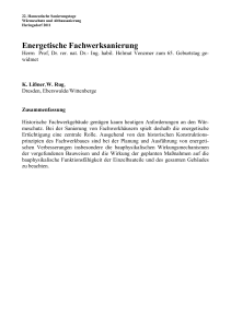 Energetische Fachwerksanierung