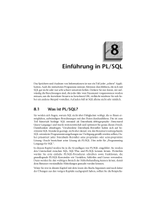 Einführung in PL/SQL