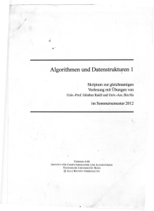 Algorithmen und Datenstrukturen 1