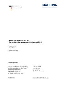 Referenzarchitektur FMS - Formular-Management