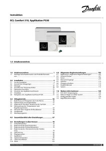 Instruktion ECL Comfort 310, Applikation P330