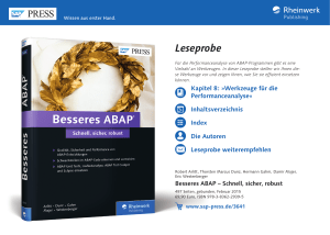 Besseres ABAP – Schnell, sicher, robust