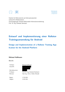Entwurf und Implementierung einer Rollator