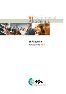 IT-Akademie, Kursangebote - Kommunal Akademie Rheinland