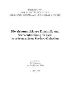 Die zirkumnukleare Dynamik und Sternentstehung in zwei repr