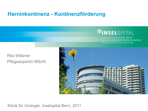 Harninkontinenz - Pflege-Beratung Rita Willener GmbH