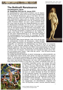 The Botticelli Renaissance - Historischeausstellungen.de