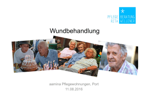 Wundbehandlung - aamina Pflegewohnungen