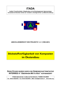 Stickstoffverfügbarkeit von Komposten im Ökolandbau