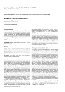 Blattkrankheiten der Robinie