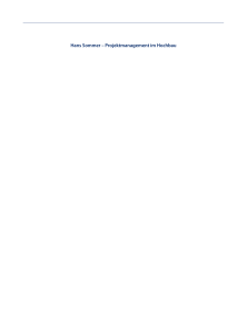 Hans Sommer – Projektmanagement im Hochbau