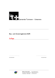 Unterems Bau- und Zonenreglement BZR Auflage