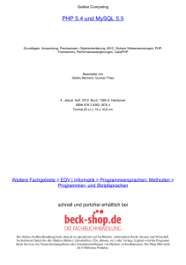 PHP 5.4 und MySQL 5.5 - ReadingSample - Beck-Shop