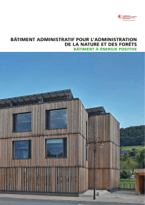 bâtiment administratif pour l`administration de la nature et des forêts