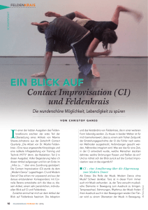 EIN BLICK AUF Contact Improvisation (CI) und Feldenkrais Die
